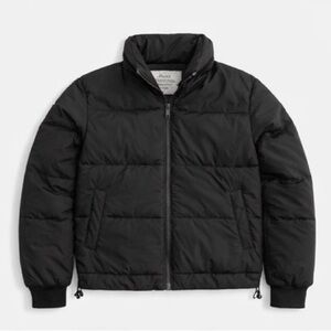 Black Puffer Hollister Jacket
